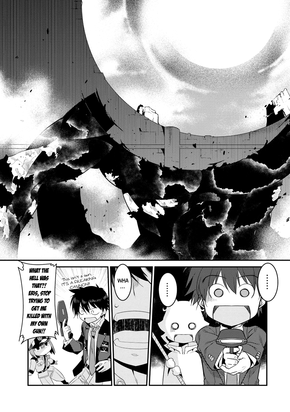 Ore ga Heroine o Tasukesugite Sekai ga Little Mokushiroku!? Chapter 7 page 11 - Chapter 7: The power of... Science?