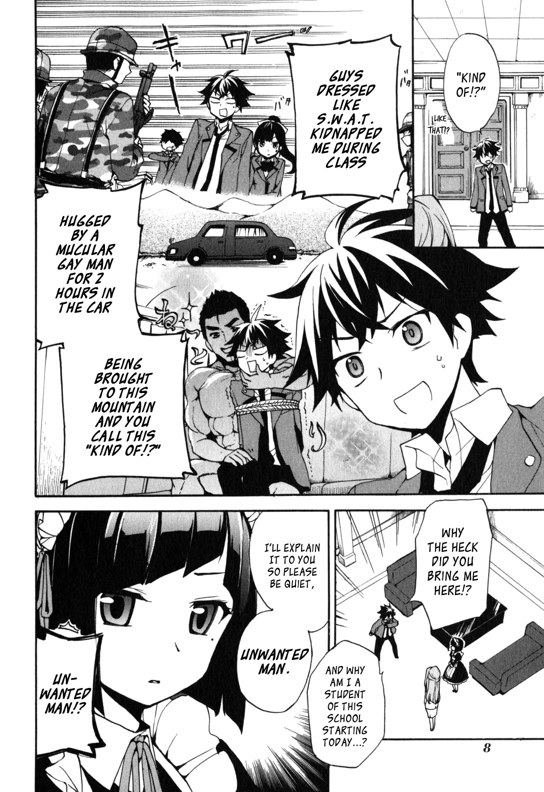 Ore ga Ojou-sama Gakkou ni "Shomin Sample" Toshite Rachirareta Ken Chapter 1 page 6 - Chapter 1: Welcome Commoner