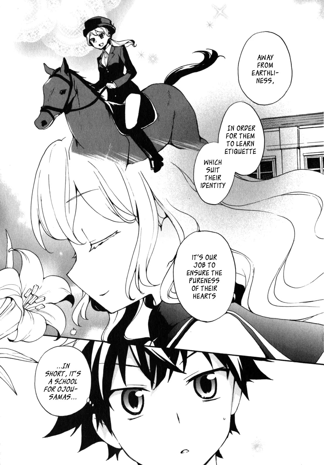 Ore ga Ojou-sama Gakkou ni "Shomin Sample" Toshite Rachirareta Ken Chapter 1 page 9 - Chapter 1: Welcome Commoner