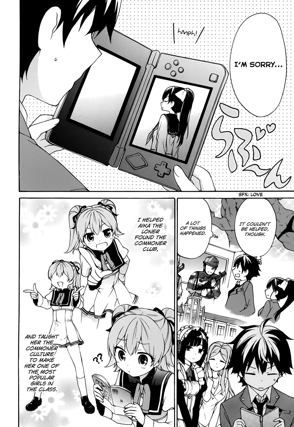 Ore ga Ojou-sama Gakkou ni "Shomin Sample" Toshite Rachirareta Ken Chapter 11 page 9 - Chapter 11: Love+Girlfriend