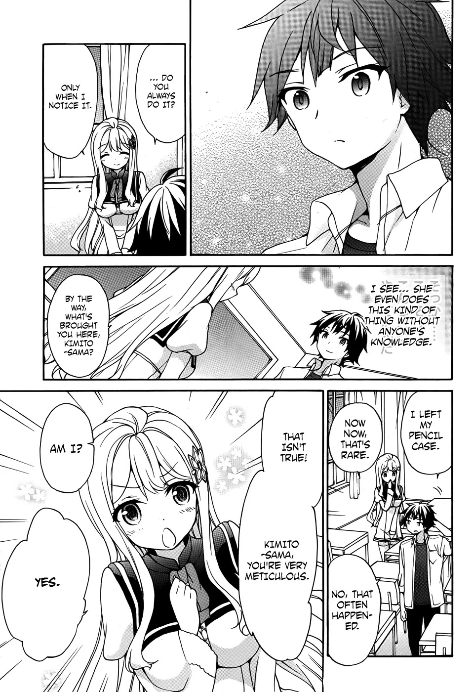 Ore ga Ojou-sama Gakkou ni "Shomin Sample" Toshite Rachirareta Ken Chapter 29 page 10 - Chapter 29: Was the sky you looked up at different from This One, Kimito-sama?