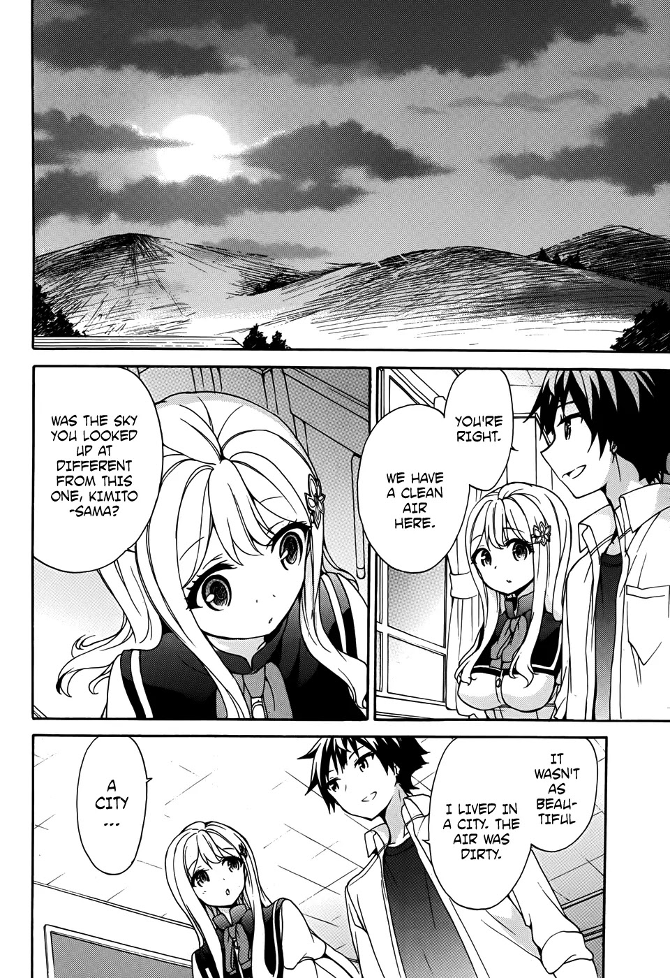 Ore ga Ojou-sama Gakkou ni "Shomin Sample" Toshite Rachirareta Ken Chapter 29 page 13 - Chapter 29: Was the sky you looked up at different from This One, Kimito-sama?