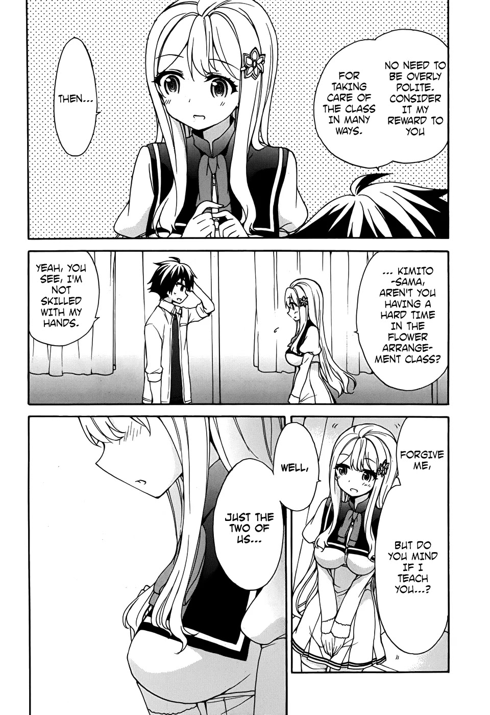 Ore ga Ojou-sama Gakkou ni "Shomin Sample" Toshite Rachirareta Ken Chapter 29 page 17 - Chapter 29: Was the sky you looked up at different from This One, Kimito-sama?