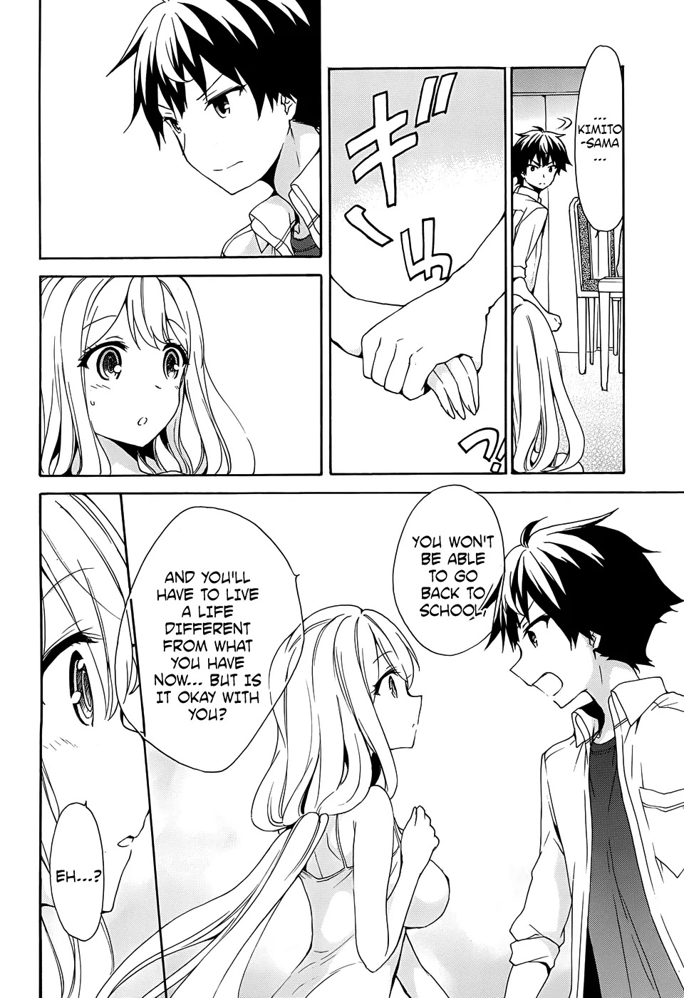 Ore ga Ojou-sama Gakkou ni "Shomin Sample" Toshite Rachirareta Ken Chapter 32 page 13 - Chapter 32: I Shall... Harass You All the Time until You Get Divorced