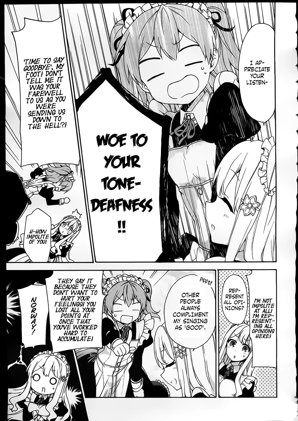 Ore ga Ojou-sama Gakkou ni "Shomin Sample" Toshite Rachirareta Ken Chapter 34 page 20 - Chapter 34: Curse On You Tone-deaf Girl!!