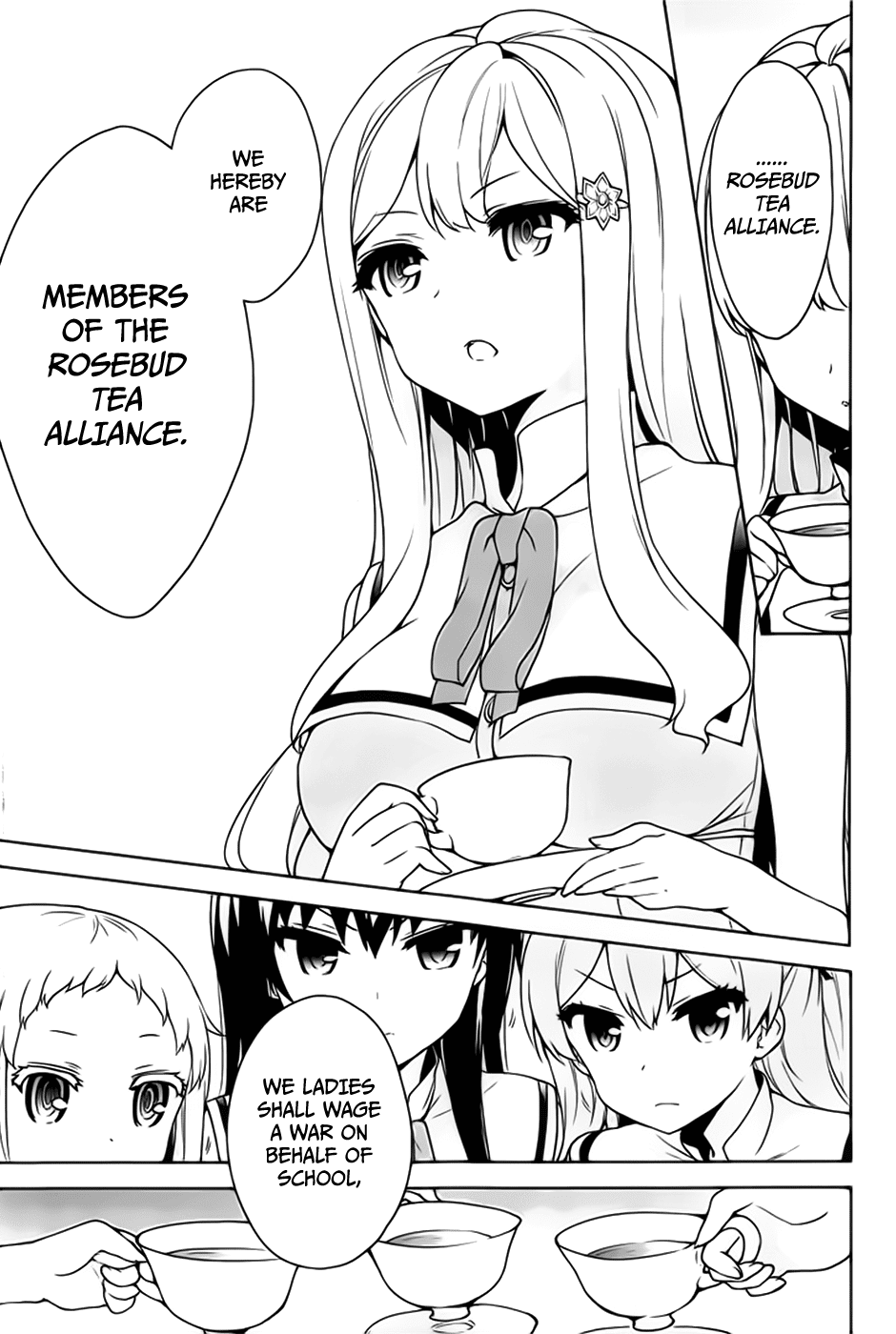 Ore ga Ojou-sama Gakkou ni "Shomin Sample" Toshite Rachirareta Ken Chapter 48 page 31 - Chapter 48: Hail to the Rosebud Tea Alliance!