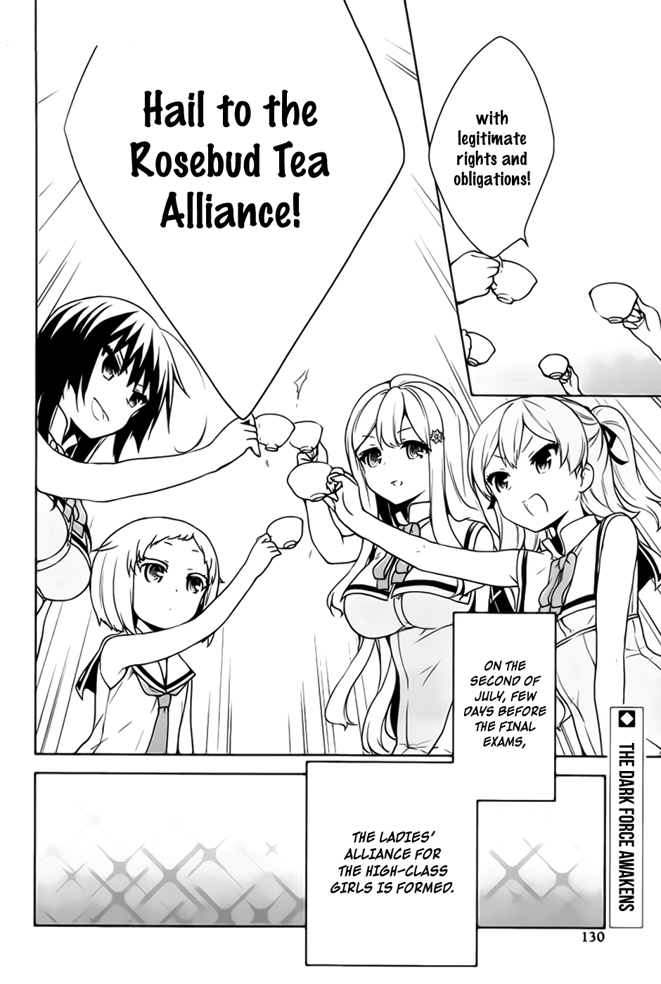Ore ga Ojou-sama Gakkou ni "Shomin Sample" Toshite Rachirareta Ken Chapter 48 page 32 - Chapter 48: Hail to the Rosebud Tea Alliance!