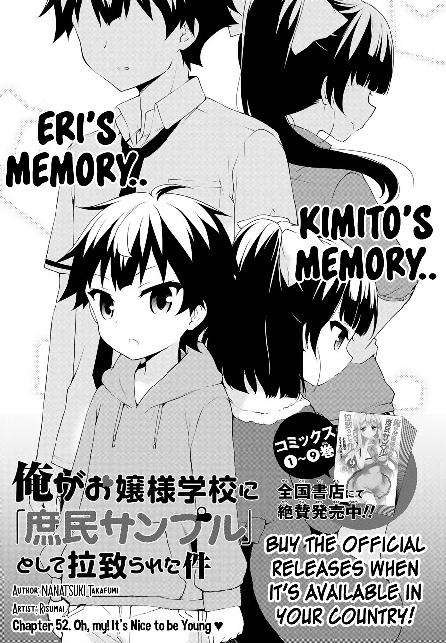 Ore ga Ojou-sama Gakkou ni "Shomin Sample" Toshite Rachirareta Ken Chapter 52 page 2 - Chapter 52: Oh My! It's Nice to be Young❤