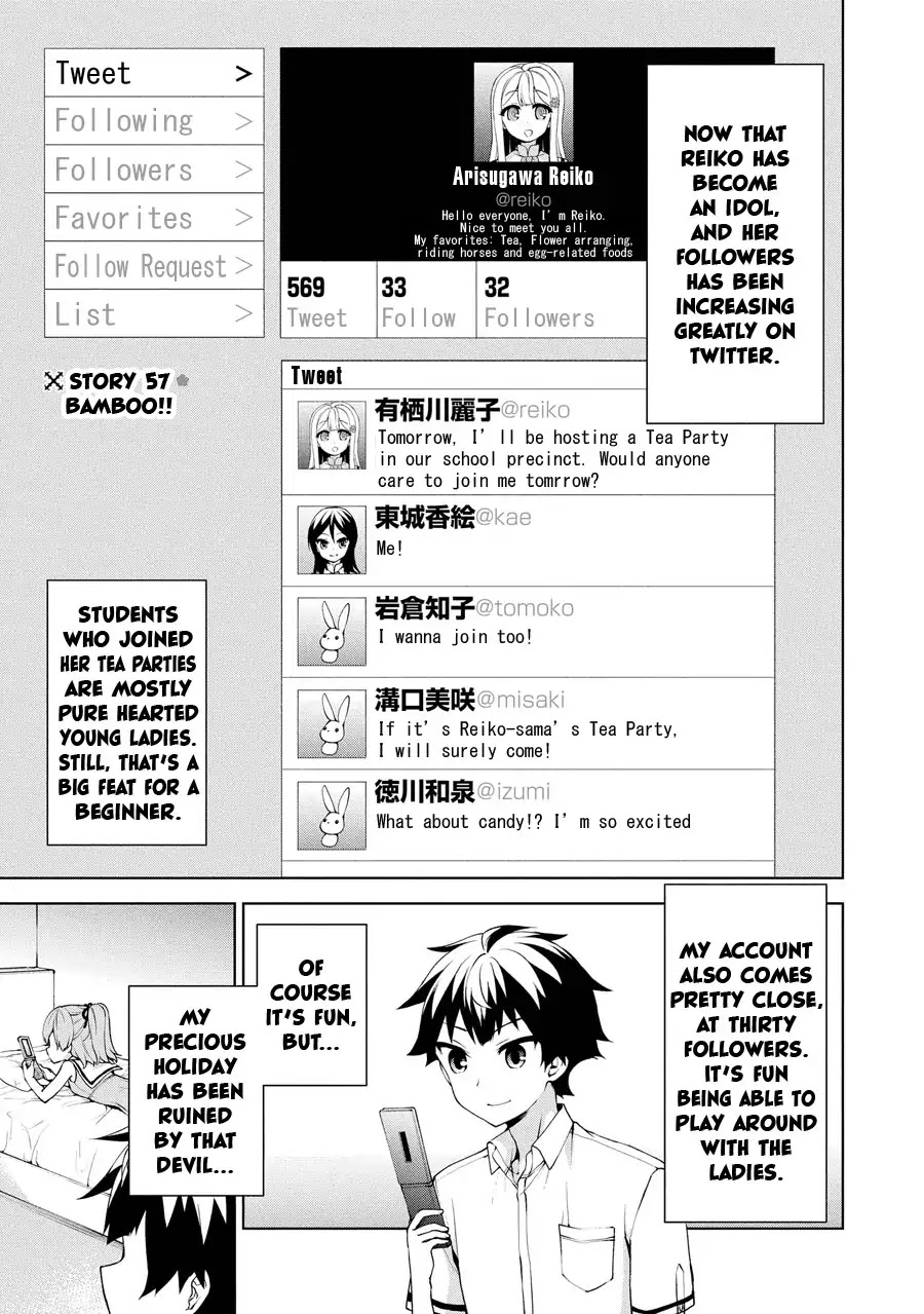 Ore ga Ojou-sama Gakkou ni "Shomin Sample" Toshite Rachirareta Ken Chapter 57 page 7 - Chapter 57: Bamboo!!