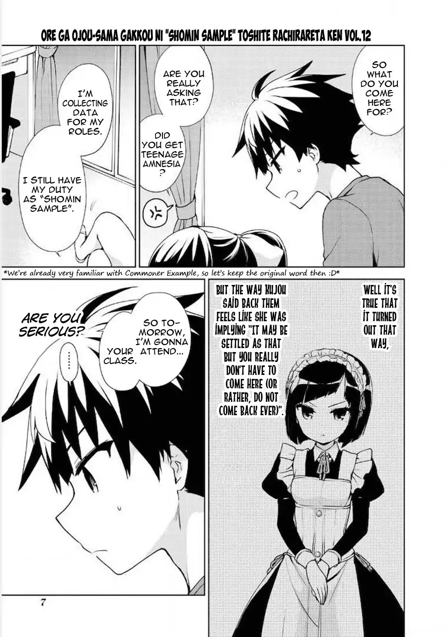 Ore ga Ojou-sama Gakkou ni "Shomin Sample" Toshite Rachirareta Ken Chapter 60 page 9 - Chapter 60: Oh My!