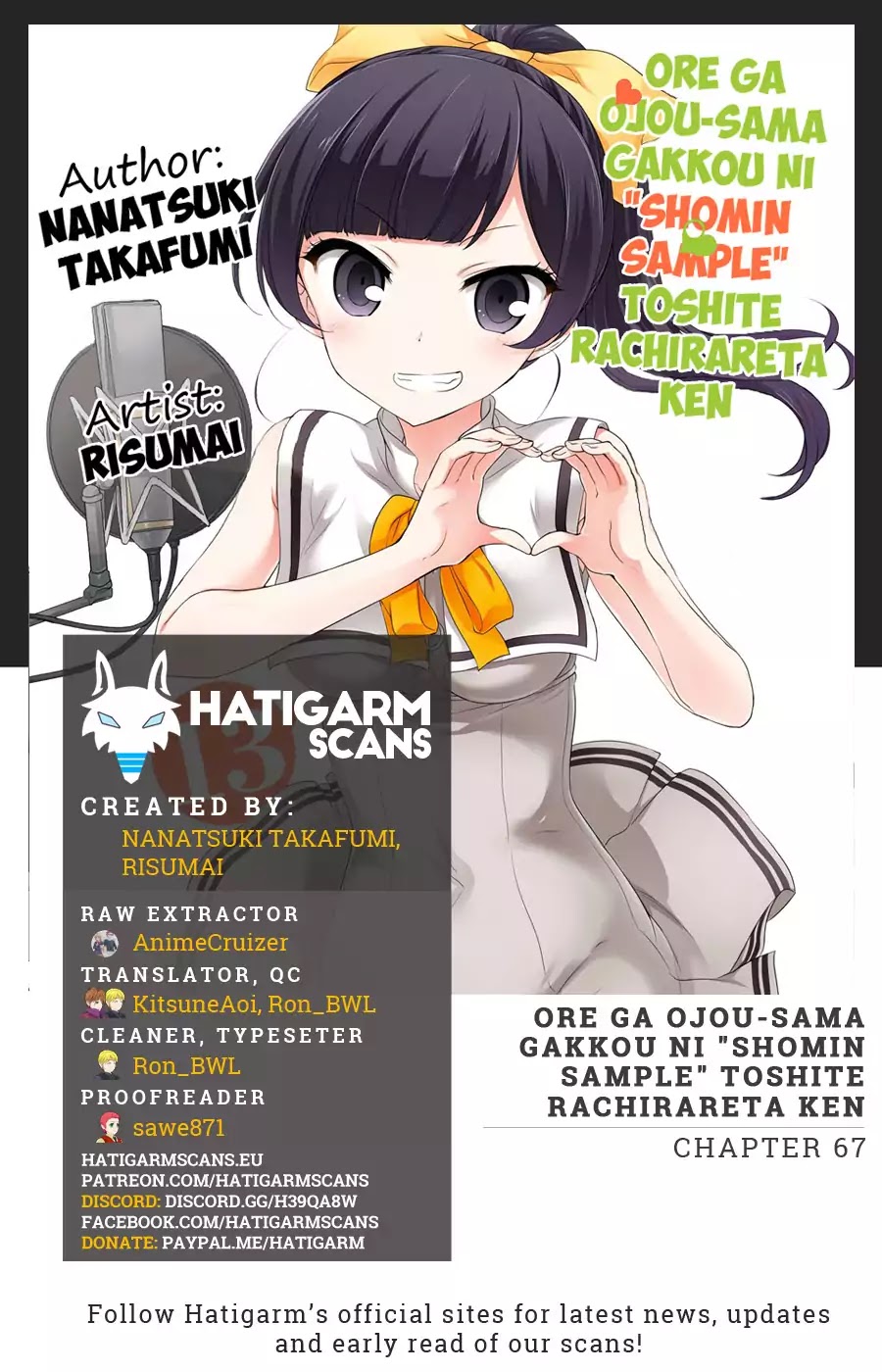 Ore ga Ojou-sama Gakkou ni "Shomin Sample" Toshite Rachirareta Ken Chapter 67 page 1 - Chapter 67: I... Remember it Now
