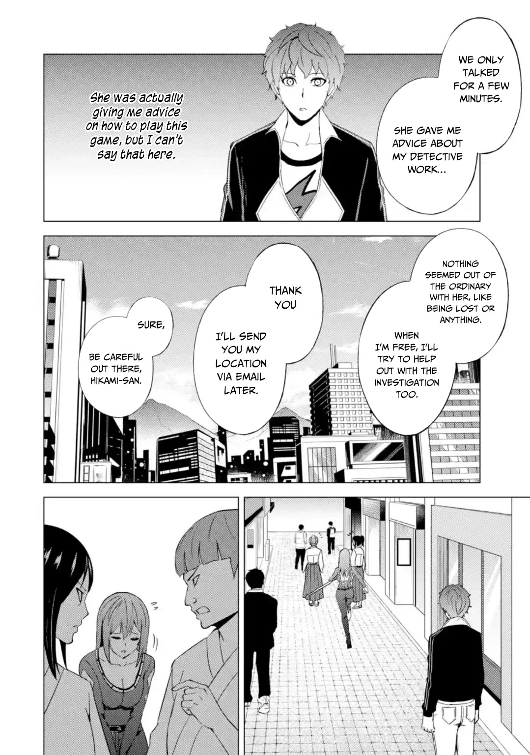Ore no Genjitsu wa Ren'ai Game?? ka to Omottara Inochigake no Game datta Chapter 46 page 7 - Chapter 46: Fabrication (2)