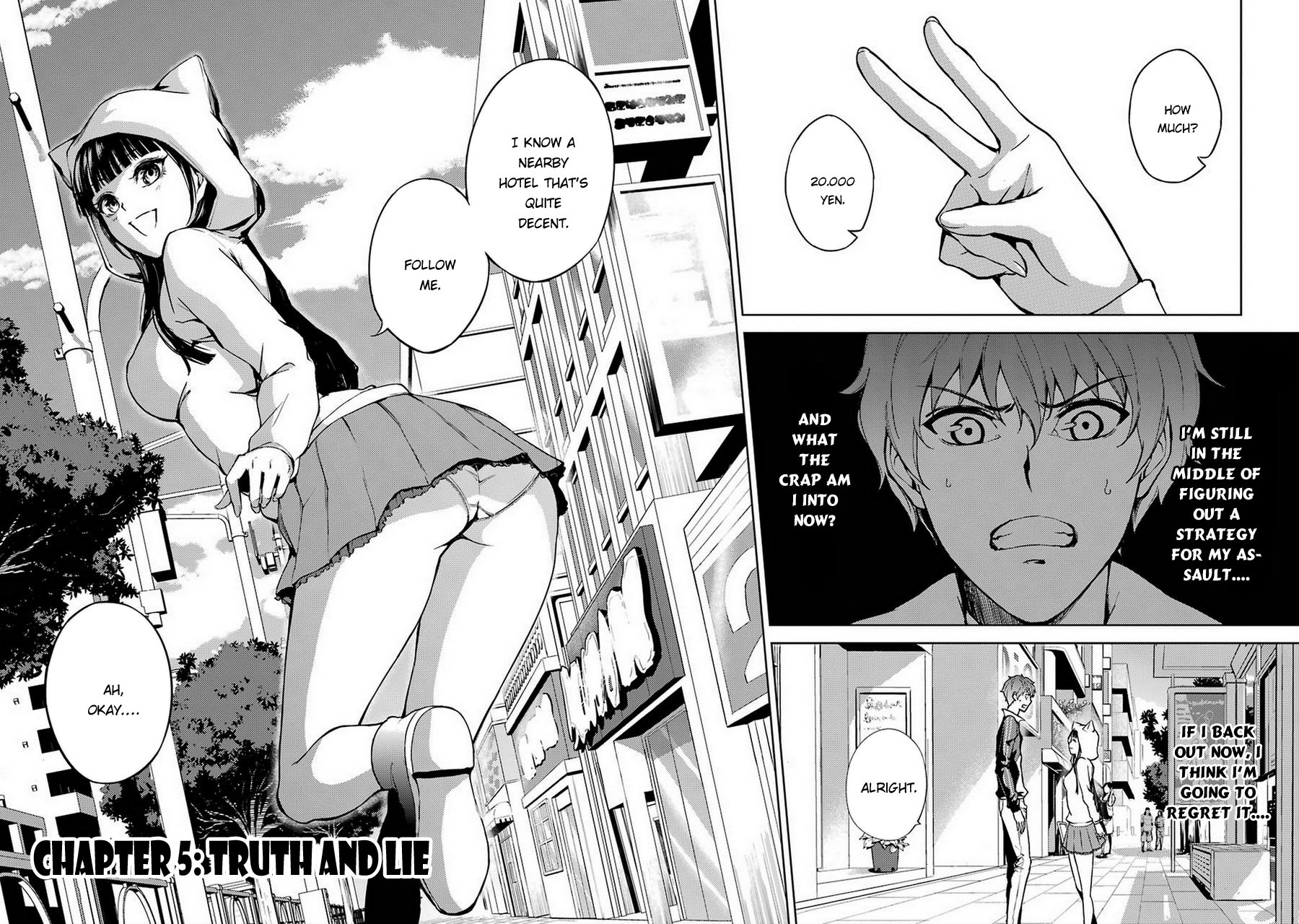 Ore no Genjitsu wa Ren'ai Game?? ka to Omottara Inochigake no Game datta Chapter 5 page 5 - Chapter 5: Truth and Lie