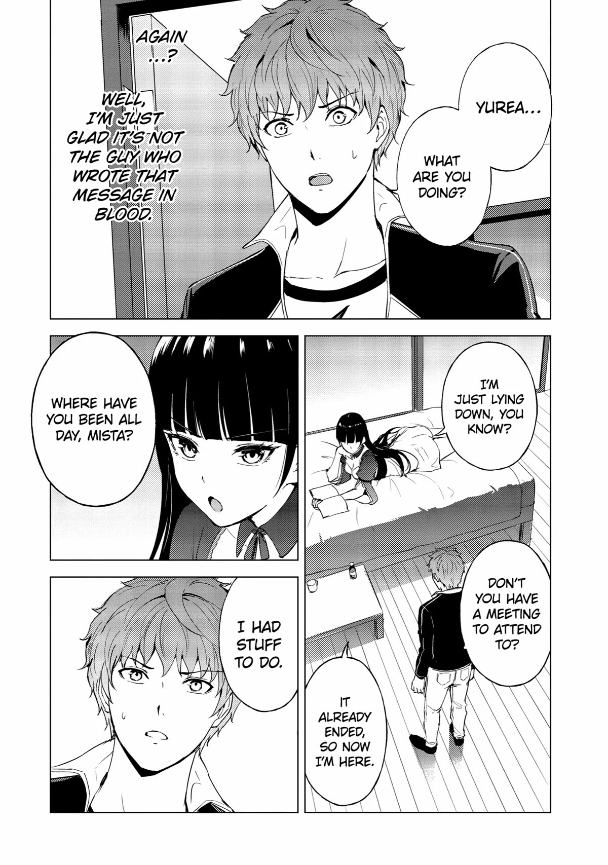 Ore no Genjitsu wa Ren'ai Game?? ka to Omottara Inochigake no Game datta Chapter 71 page 8 - Chapter 71: Blood (5)