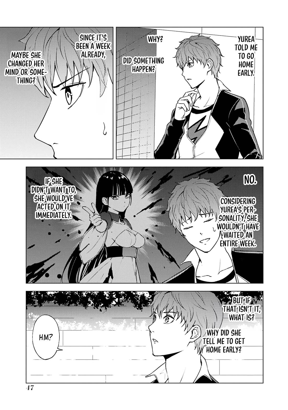 Ore no Genjitsu wa Ren'ai Game?? ka to Omottara Inochigake no Game datta Chapter 73 page 45 - Chapter 73: Blood (7)