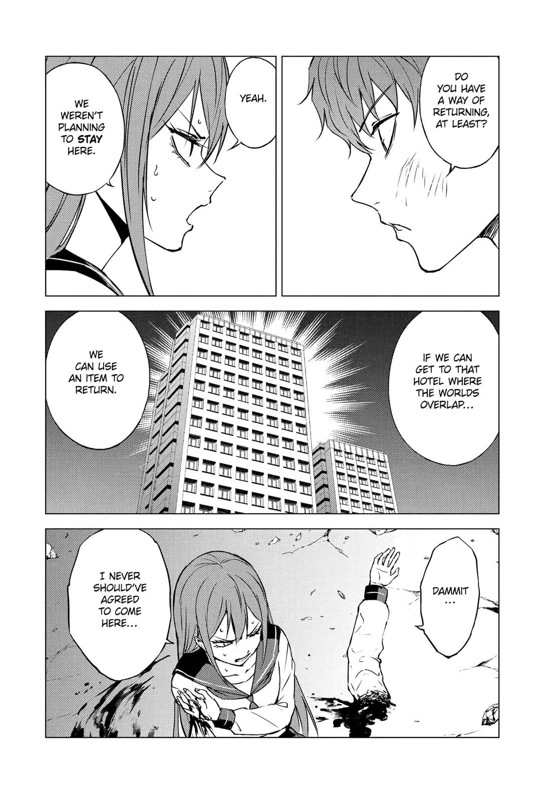 Ore no Genjitsu wa Ren'ai Game?? ka to Omottara Inochigake no Game datta Chapter 85 page 8 - Chapter 85: Blood (19)