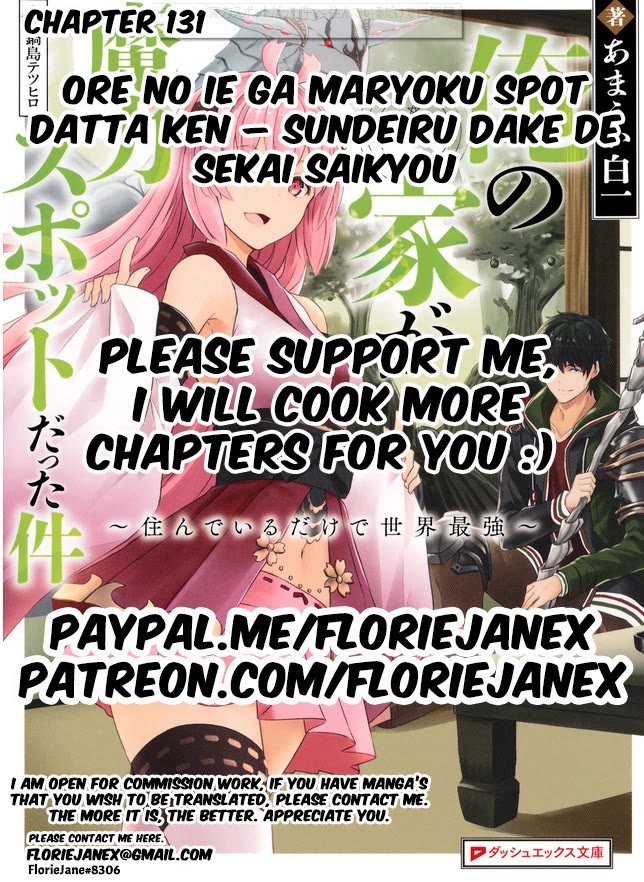 Ore no Ie ga Maryoku Spot datta Ken – Sundeiru dake de Sekai Saikyou Chapter 131 page 1 - Chapter 131