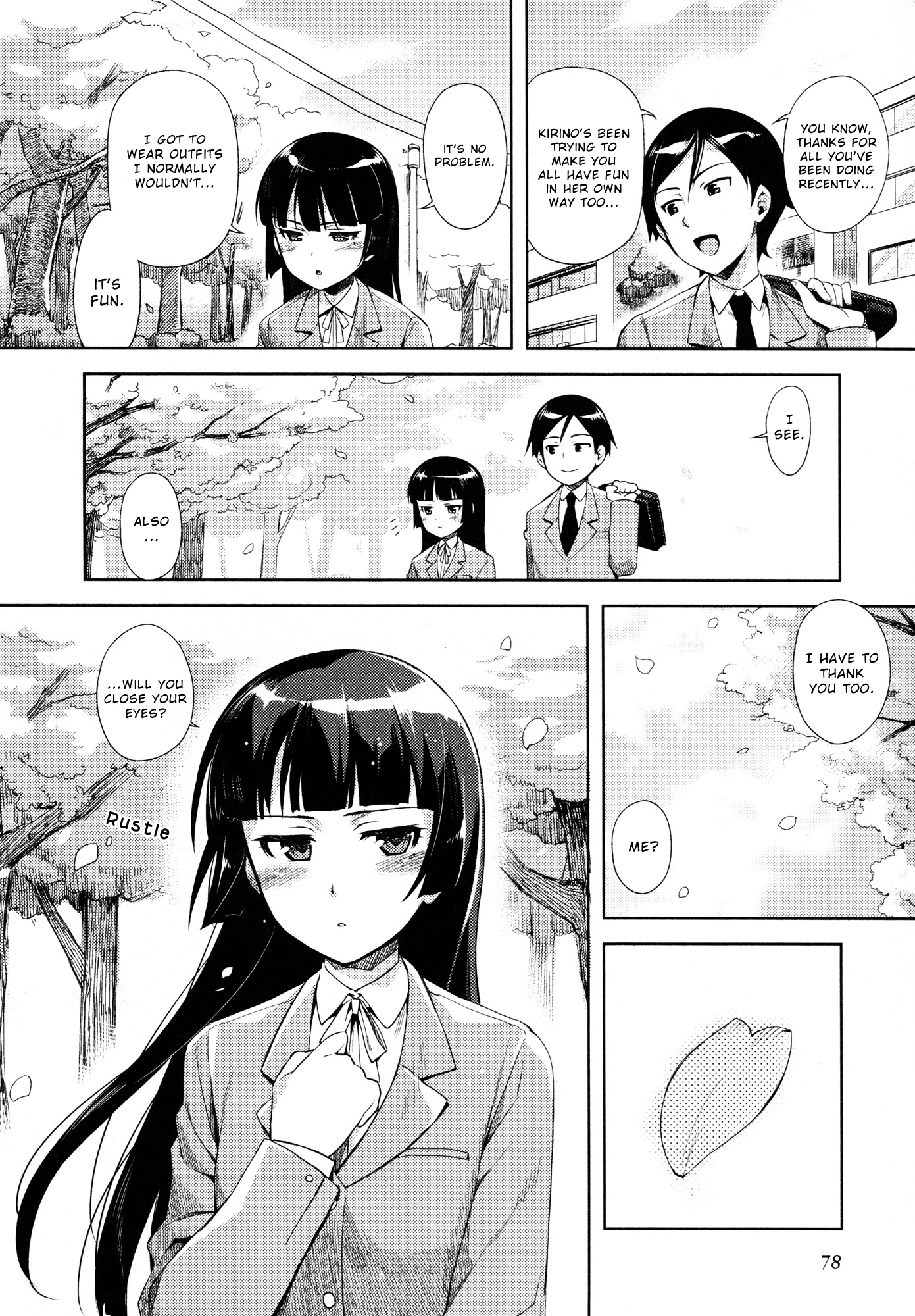 Ore no Imouto ga Konna ni Kawaii Wake ga Nai - Official Anthology Comic Chapter 7.2 page 8 - Chapter 7 v2 : Cat stamp