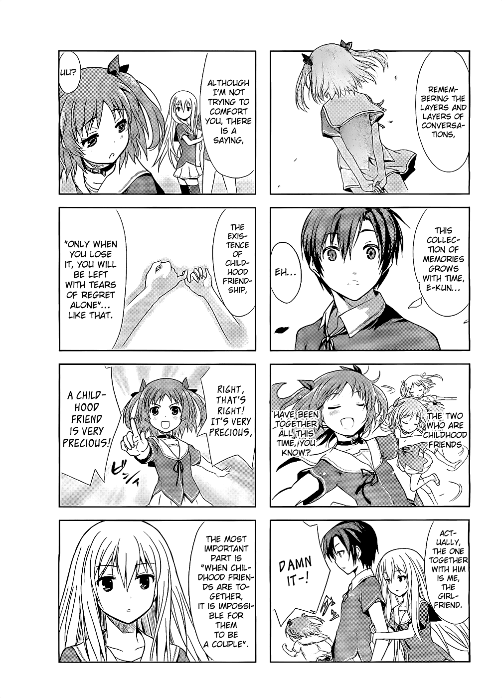 Ore no Kanojo to Osananajimi ga Shuraba Sugiru 4-Koma Chapter 1.2 page 8 - Chapter 1 v2 : Childhood Friend's Romance Will Not Come to Fruition?