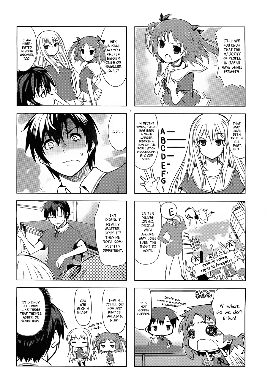 Ore no Kanojo to Osananajimi ga Shuraba Sugiru 4-Koma Chapter 2.2 page 2 - Chapter 2 v2 : Do you like a big chest or a small chest?