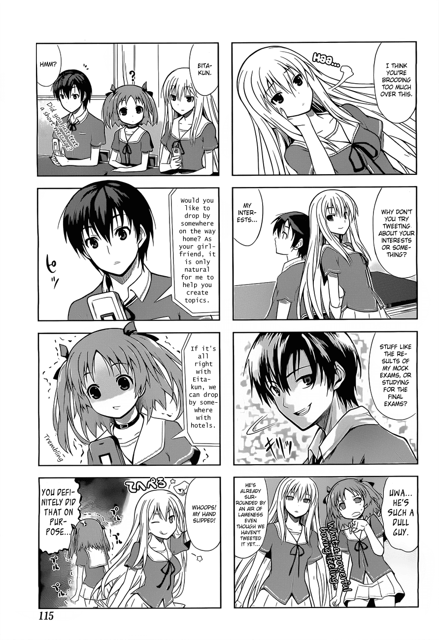 Ore no Kanojo to Osananajimi ga Shuraba Sugiru 4-Koma Chapter 3.2 page 7 - Chapter 3 v2 : Let's Get on Twitter!!
