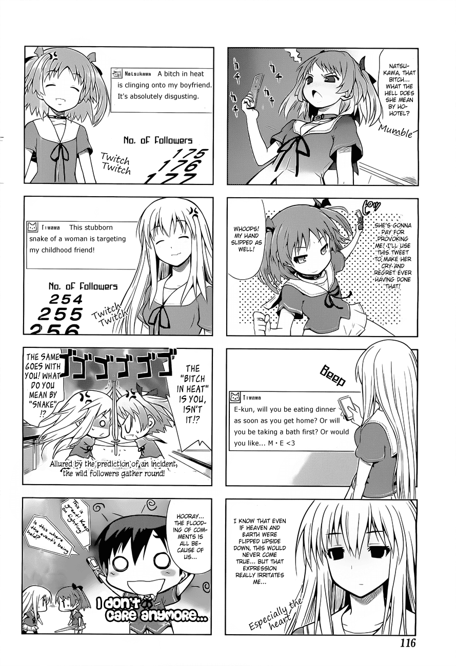 Ore no Kanojo to Osananajimi ga Shuraba Sugiru 4-Koma Chapter 3.2 page 9 - Chapter 3 v2 : Let's Get on Twitter!!