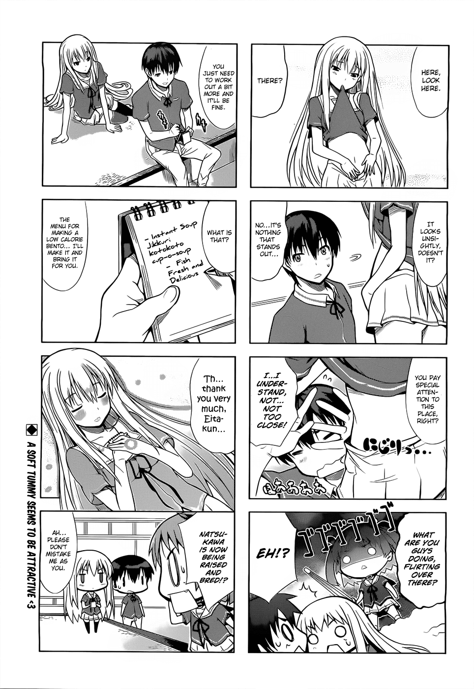 Ore no Kanojo to Osananajimi ga Shuraba Sugiru 4-Koma Chapter 4.2 page 10 - Chapter 4 v2 : Masuzu gained weight!?
