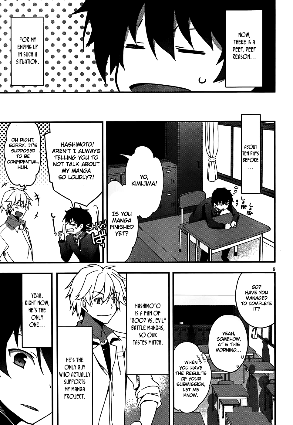 Ore to Kanojo no Moe yo Pen Chapter 1.2 page 9 - Chapter 1 v2 : Chapter 1
