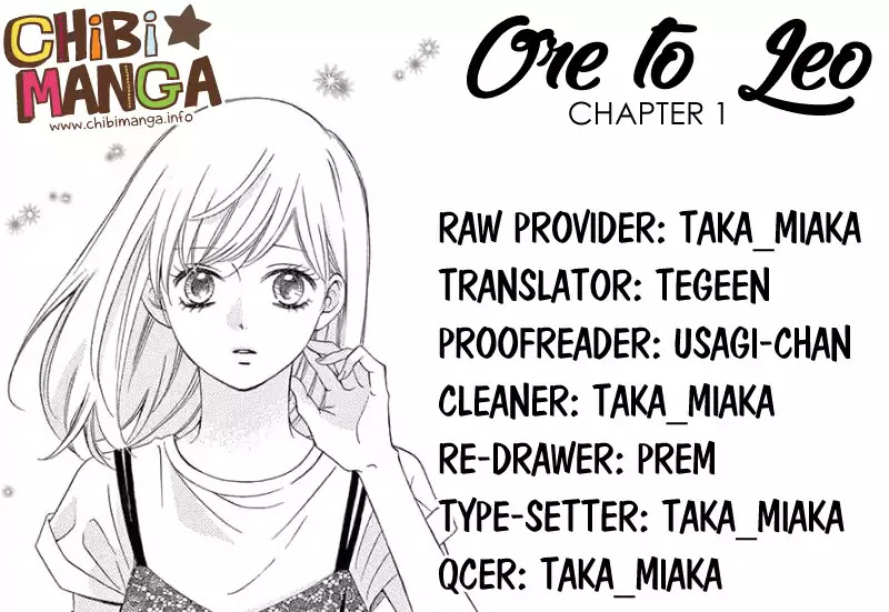 Ore to Leo Chapter 1 page 1 - Chapter 1