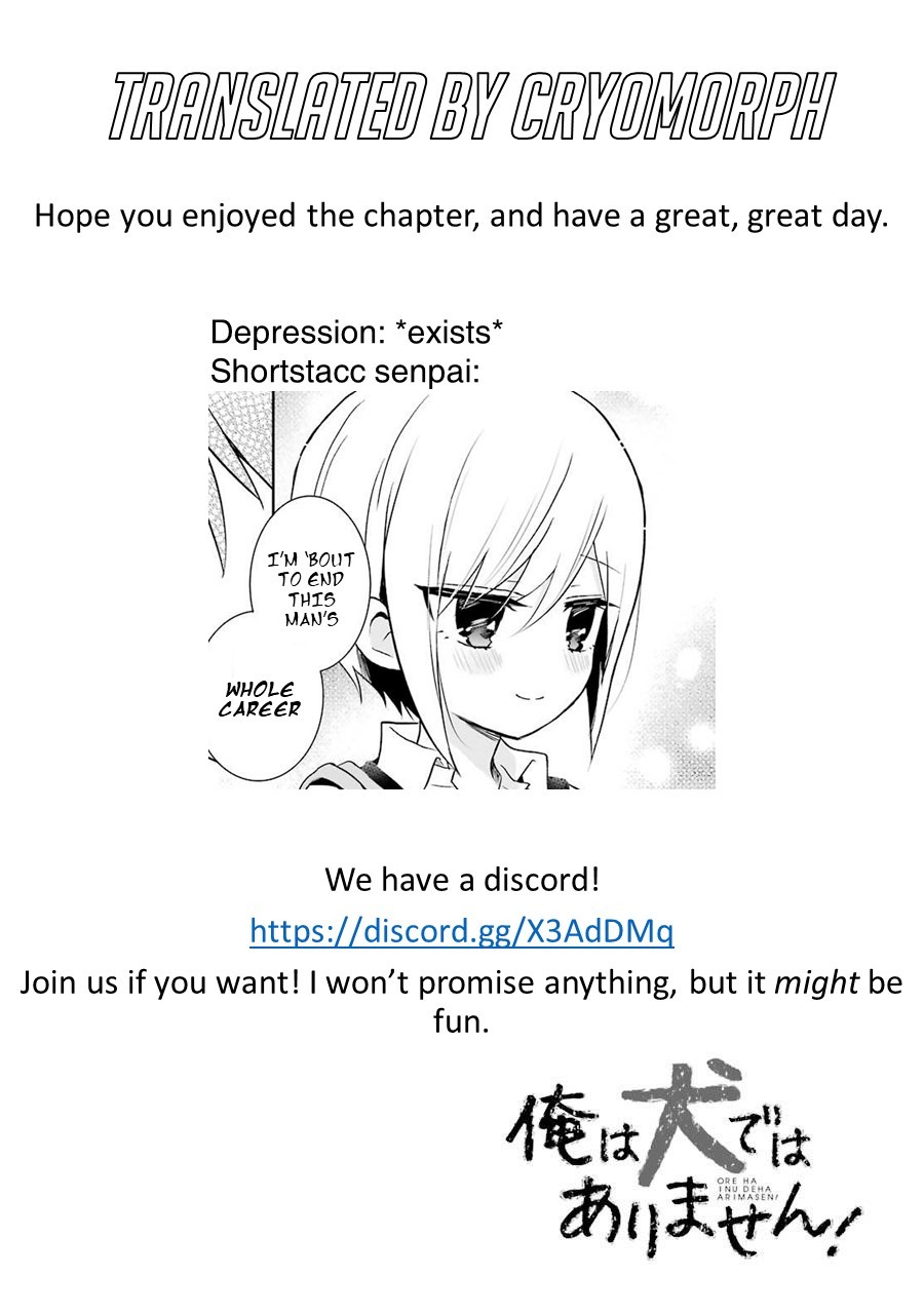 Ore Wa Inu Dewa Arimasen! Chapter 6 page 12 - Chapter 6: Senpai and the Way Back Home