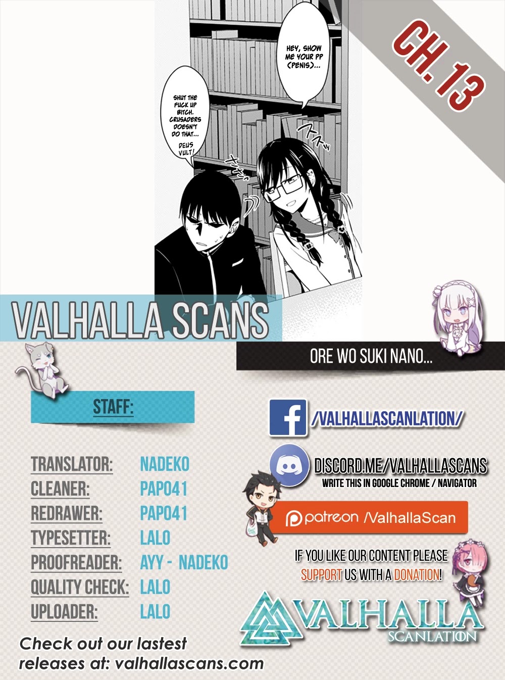 Ore wo Suki Nano wa Omae Dake ka yo Chapter 13 page 1 - Chapter 13