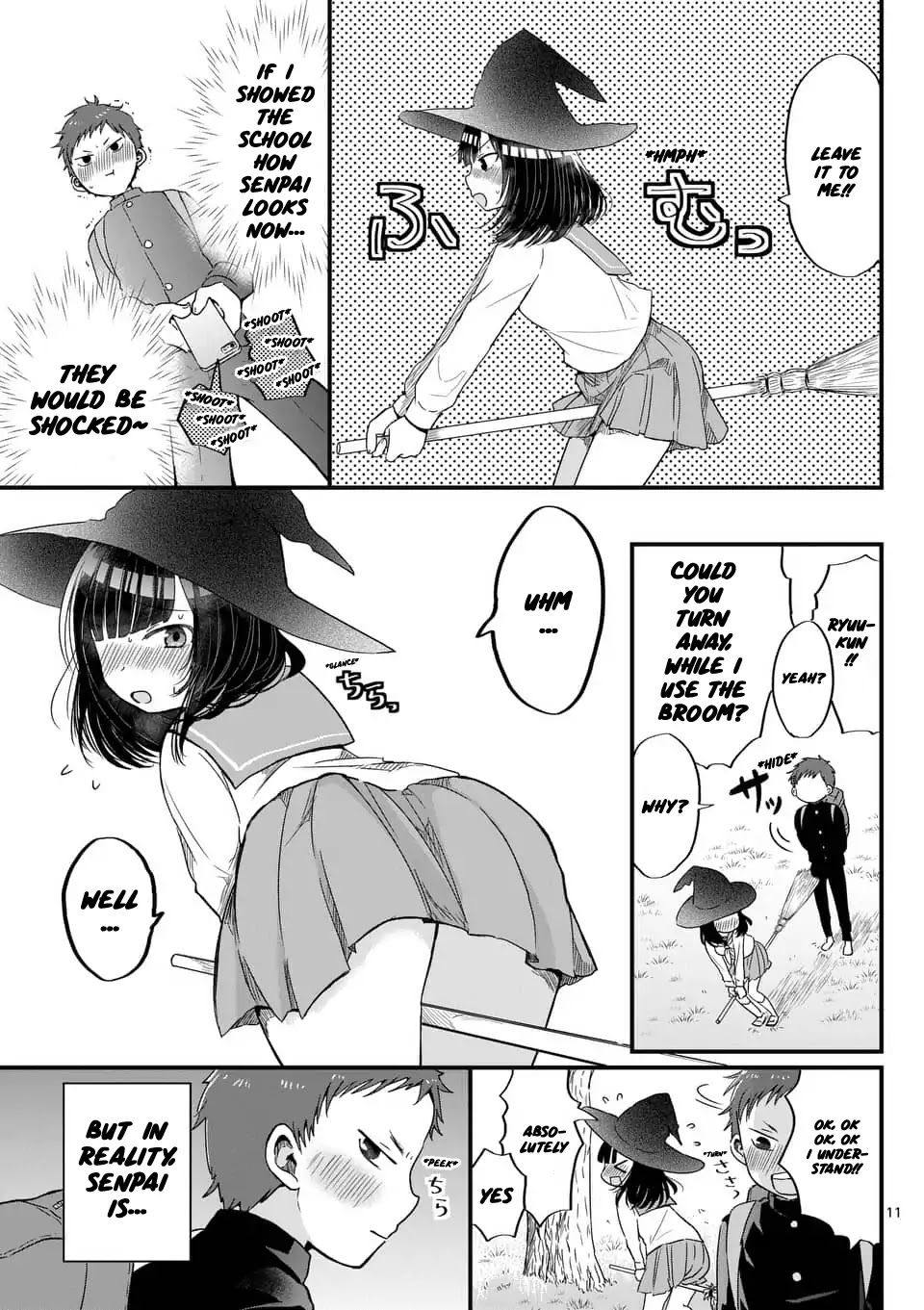 Oredake ni Kamatte Maka-senpai Chapter 1 page 11 - Chapter 1: Flying Broom
