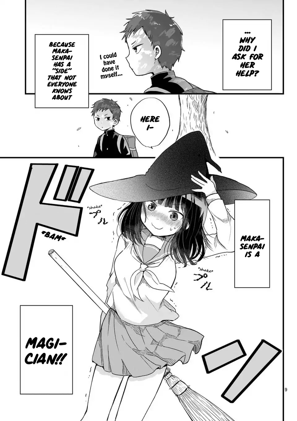 Oredake ni Kamatte Maka-senpai Chapter 1 page 9 - Chapter 1: Flying Broom