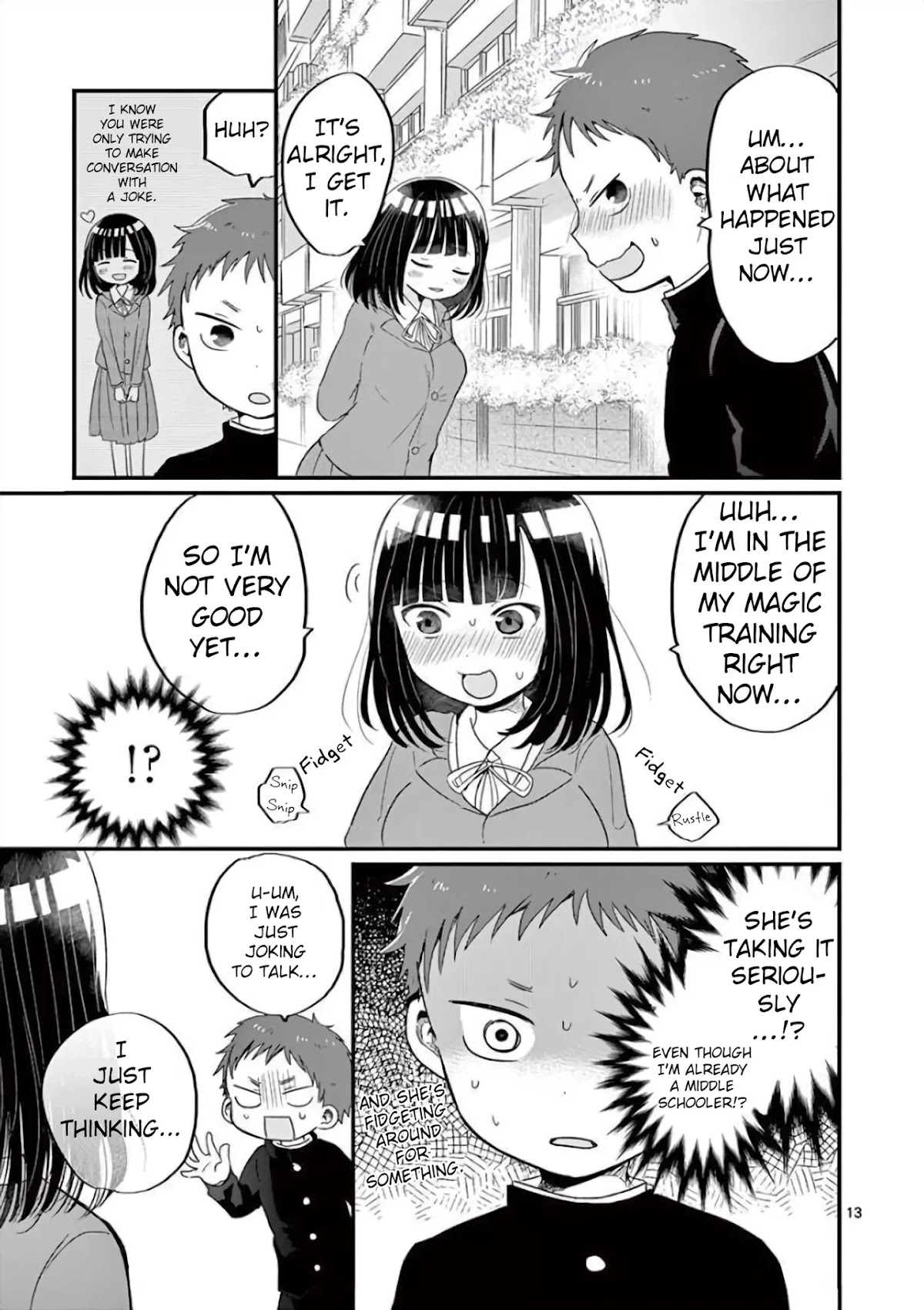 Oredake ni Kamatte Maka-senpai Chapter 4 page 13 - Chapter 4: Ice Breaking Magic