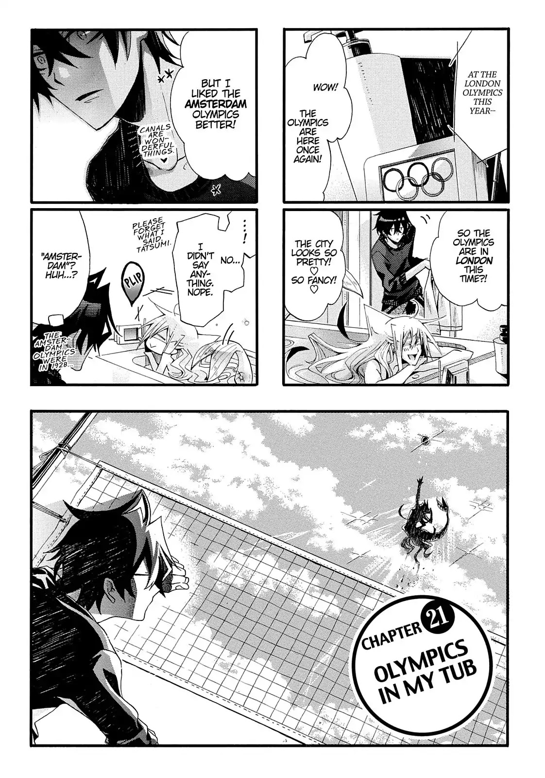 Orenchi no Furo Jijou Chapter 21 page 1 - Chapter 21: Olympics In My Tub