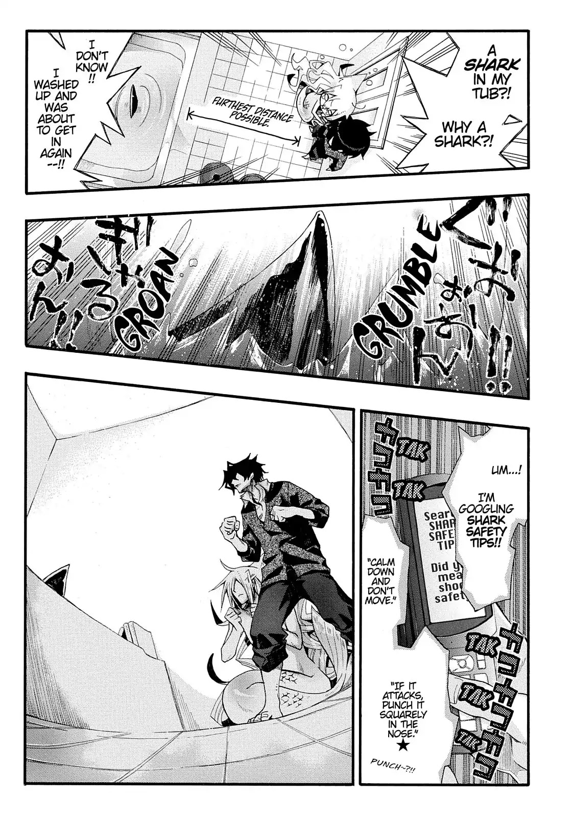 Orenchi no Furo Jijou Chapter 22 page 3 - Chapter 22: Shark Scare In My Tub