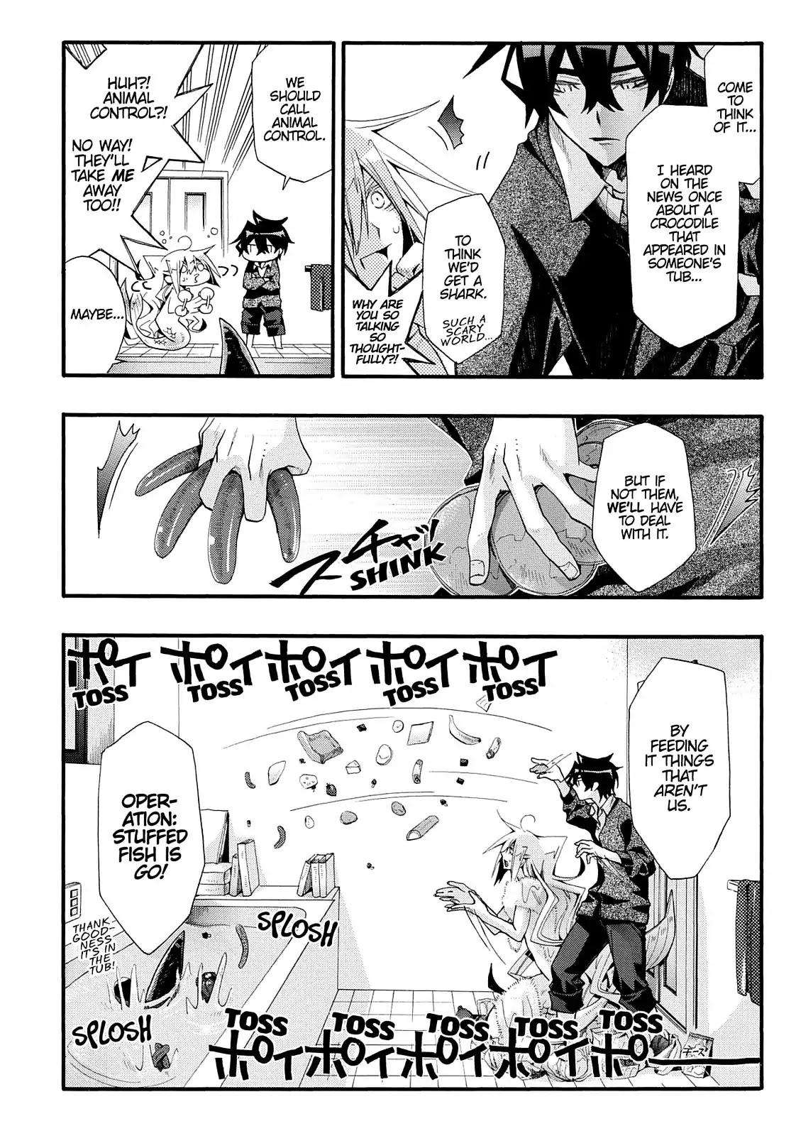 Orenchi no Furo Jijou Chapter 22 page 4 - Chapter 22: Shark Scare In My Tub