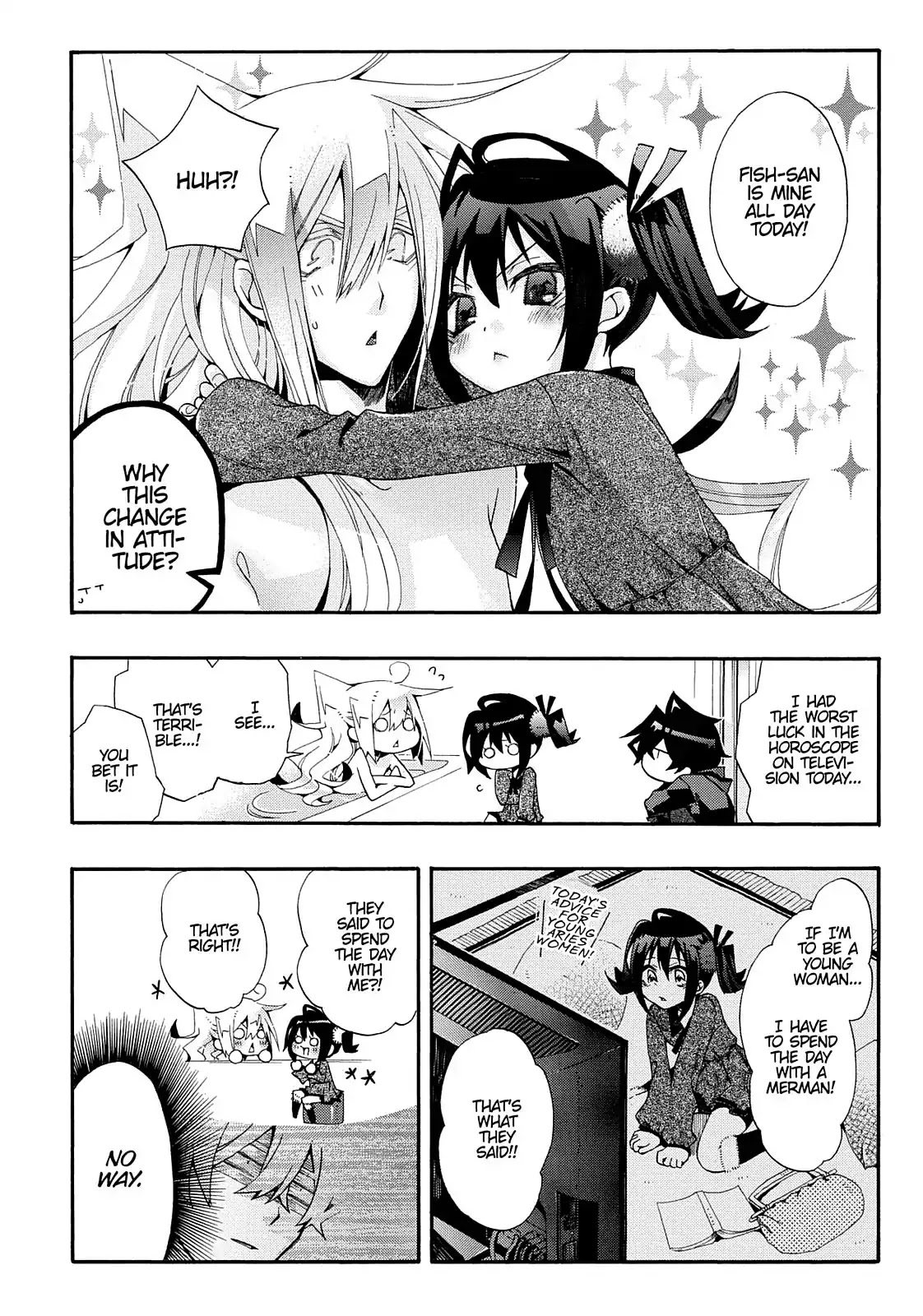 Orenchi no Furo Jijou Chapter 34 page 2 - Chapter 34: Today's Horoscope at My House