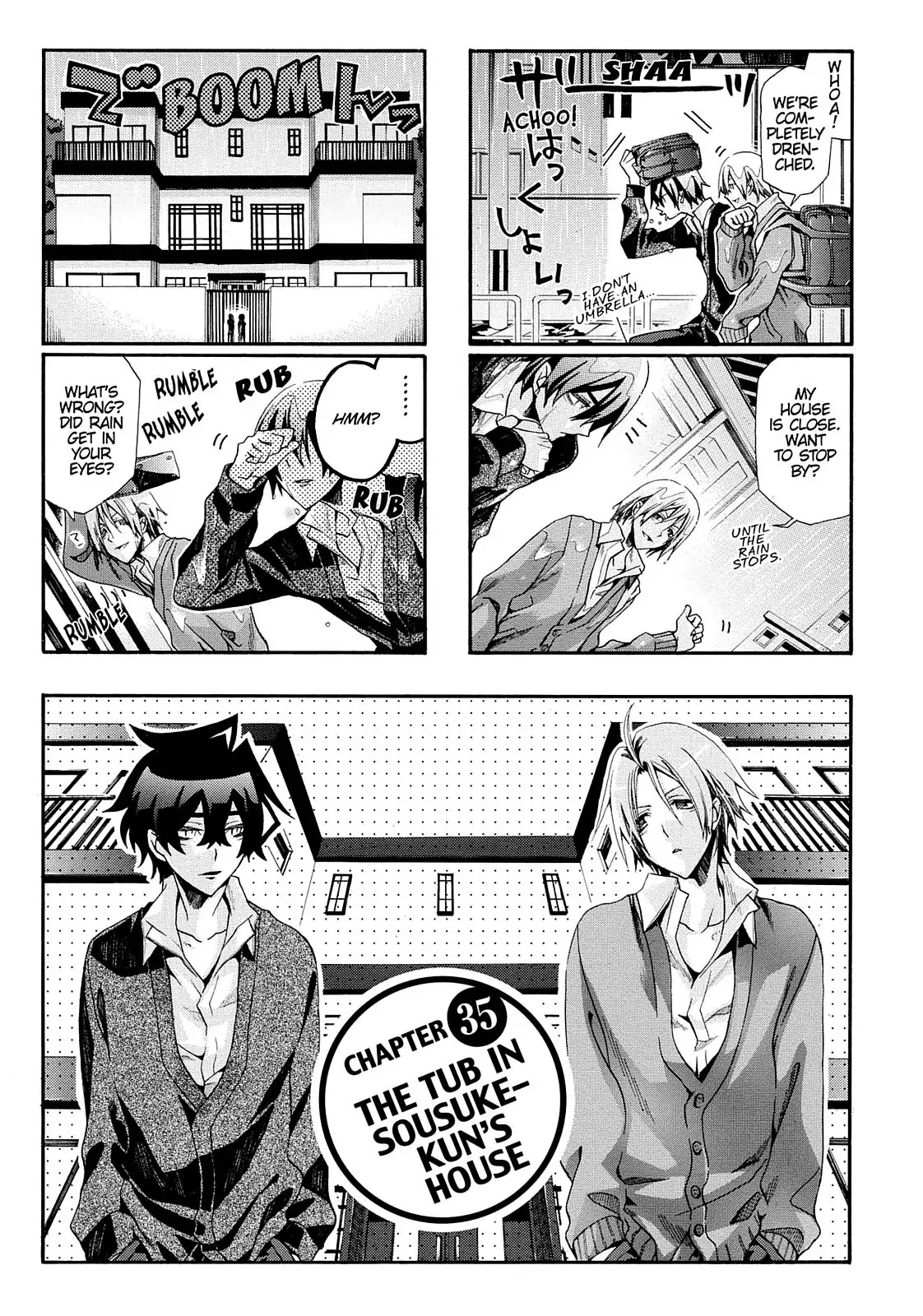 Orenchi no Furo Jijou Chapter 35 page 1 - Chapter 35: The Tub in Sousuke-kun's House
