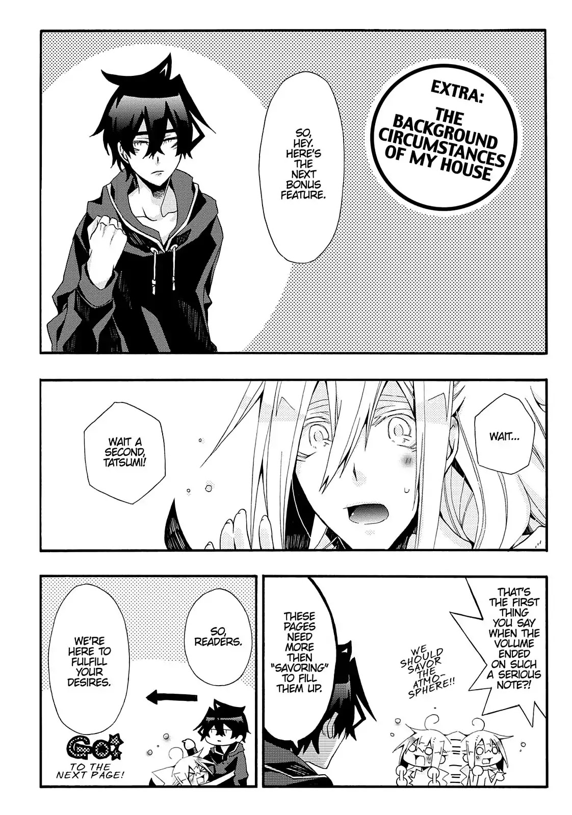 Orenchi no Furo Jijou Chapter 45.5 page 1 - Vol.3 Extra: The Background Circumstances of My House