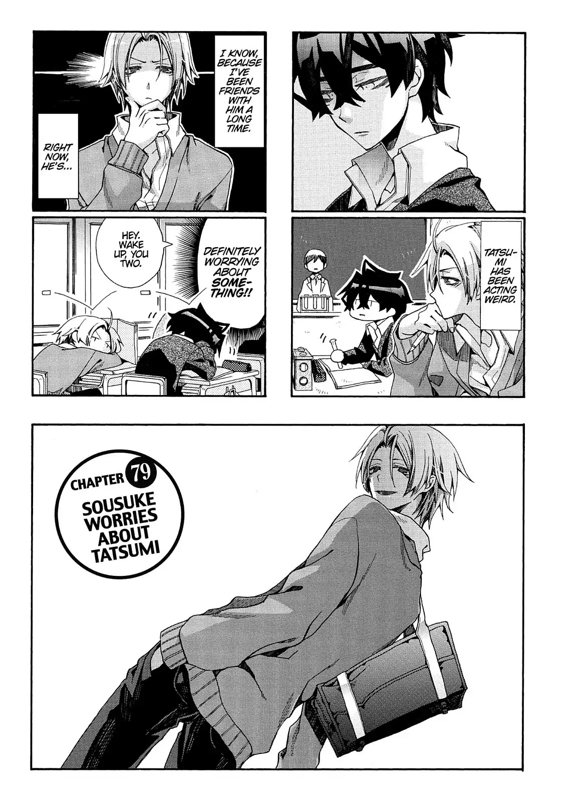 Orenchi no Furo Jijou Chapter 79 page 1 - Chapter 79: Sousuke Worries about Tatsumi