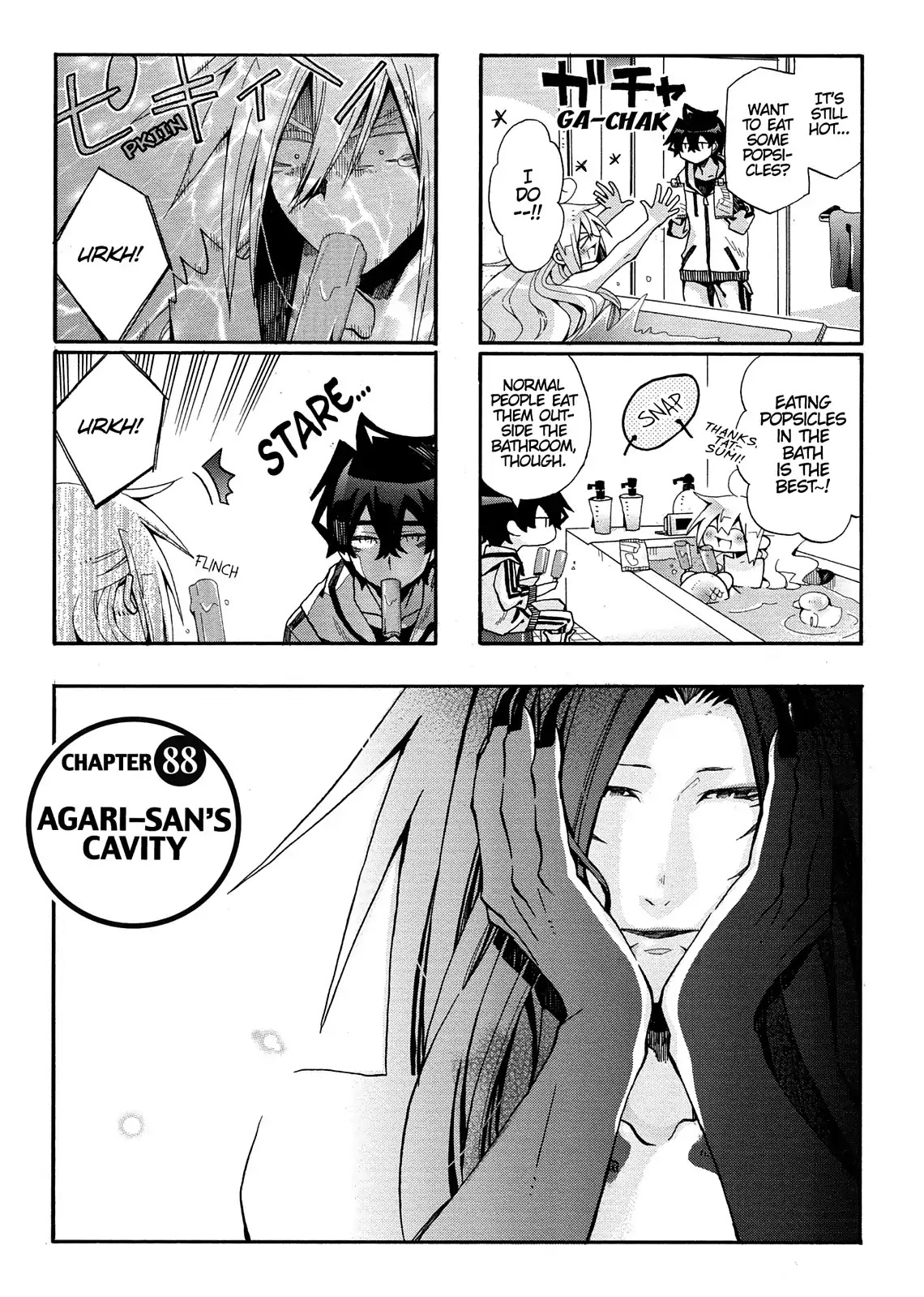 Orenchi no Furo Jijou Chapter 88 page 1 - Chapter 88: Agari-san's Cavity
