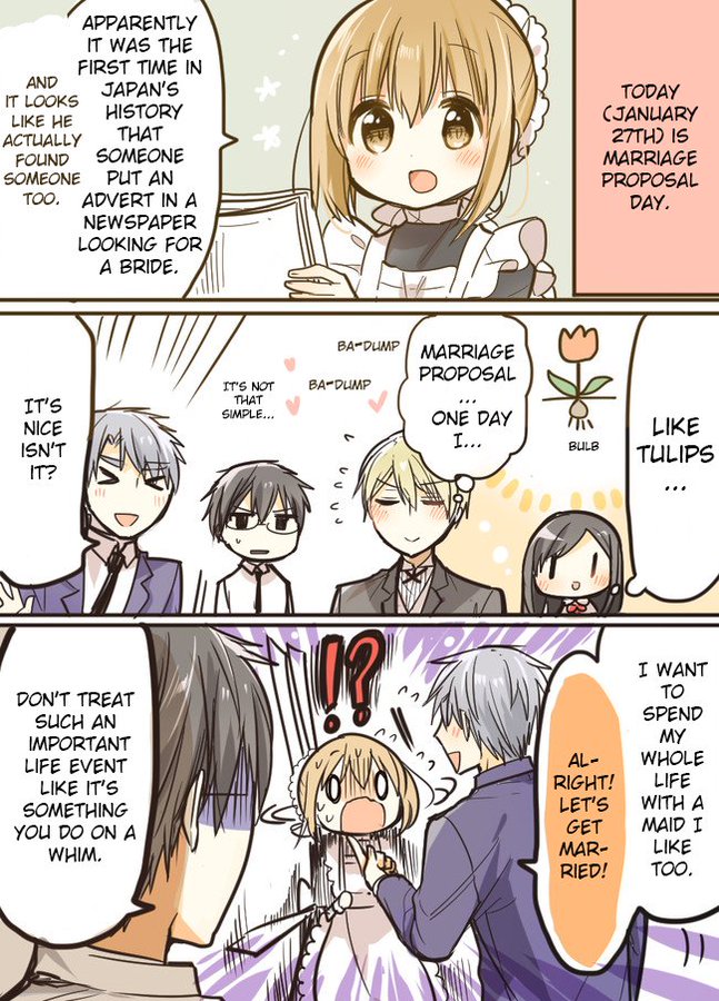 Orenchi no Maid-san 2 (Hobby) Chapter 37 page 1 - Chapter 37: Marriage proposal day manga