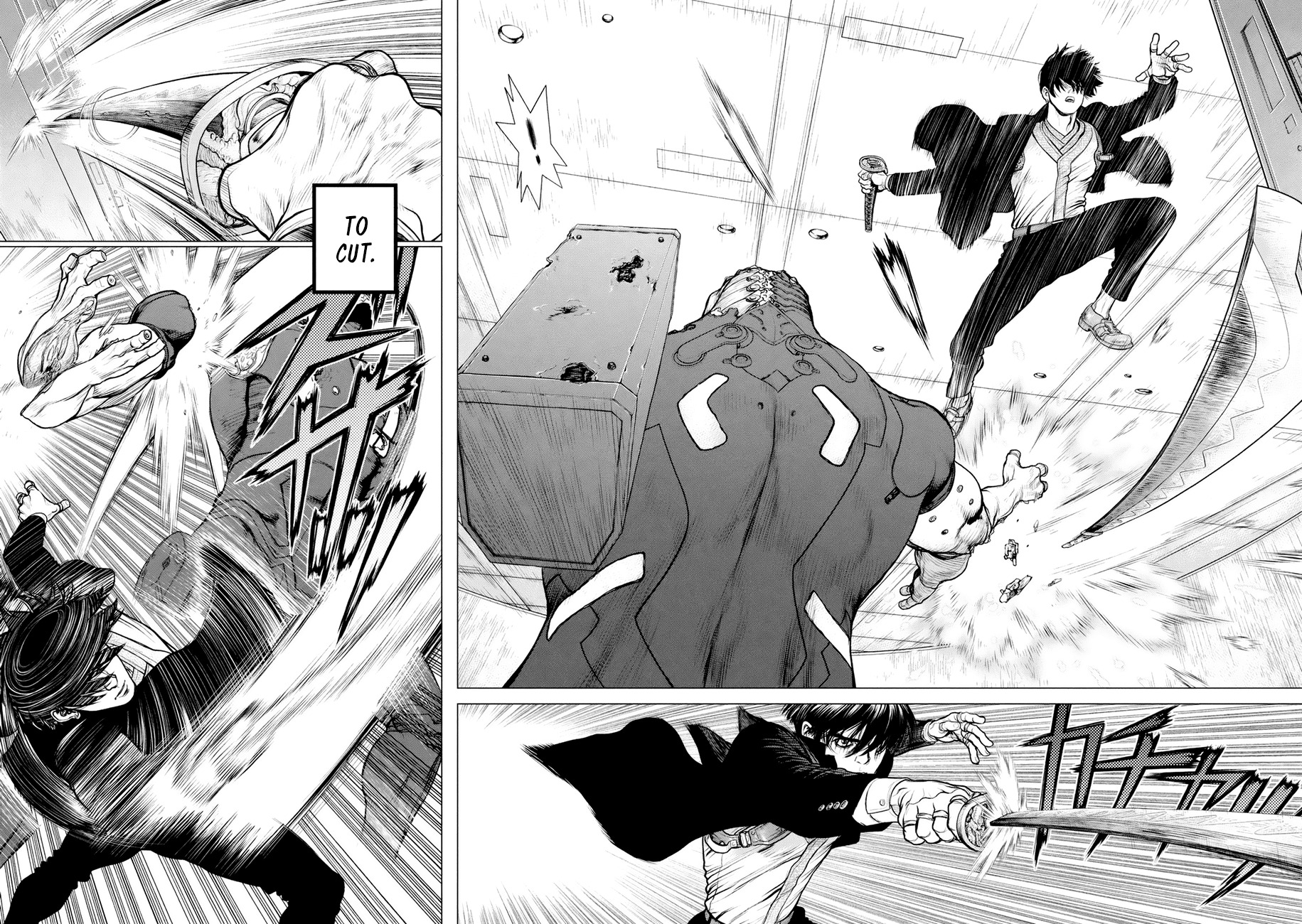Origin Chapter 31 page 5 - Chapter 31: Railgun VS Katana