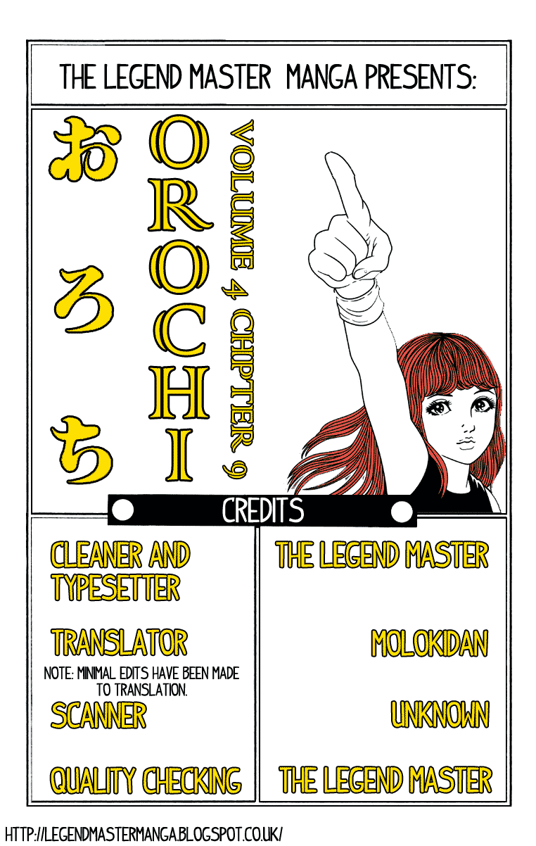 Orochi Chapter 9 page 1 - Chapter 9: Blood [END]
