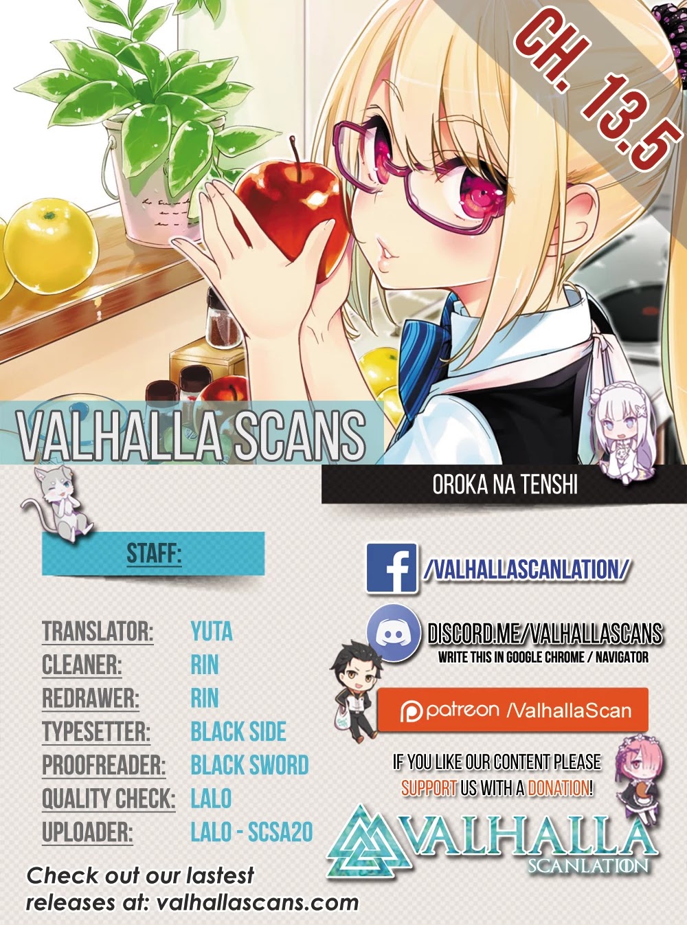 Oroka na Tenshi wa Akuma to Odoru Chapter 13.5 page 1 - Chapter 13.5: Extras