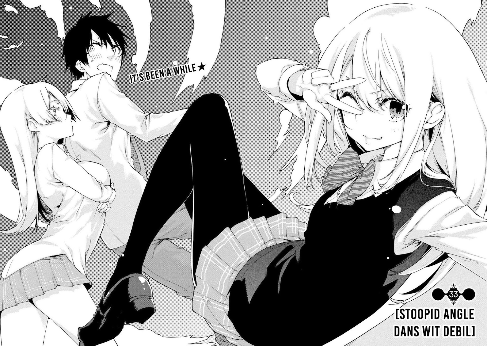 Oroka na Tenshi wa Akuma to Odoru Chapter 33 page 1 - Chapter 33: Stoopid angle dans wit debil