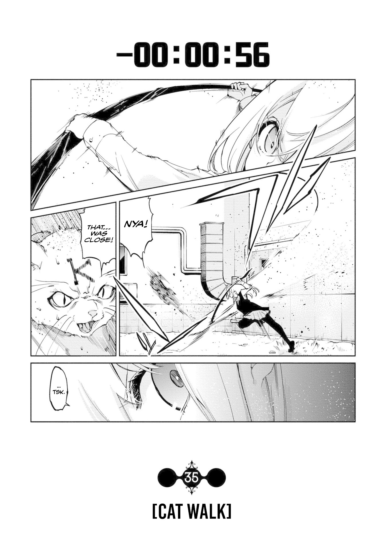 Oroka na Tenshi wa Akuma to Odoru Chapter 35 page 1 - Chapter 35: Cat walk