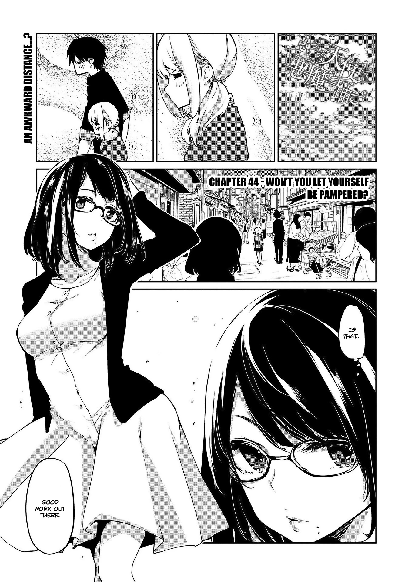 Oroka na Tenshi wa Akuma to Odoru Chapter 44 page 1 - Chapter 44: Won't you let yourself be pampered