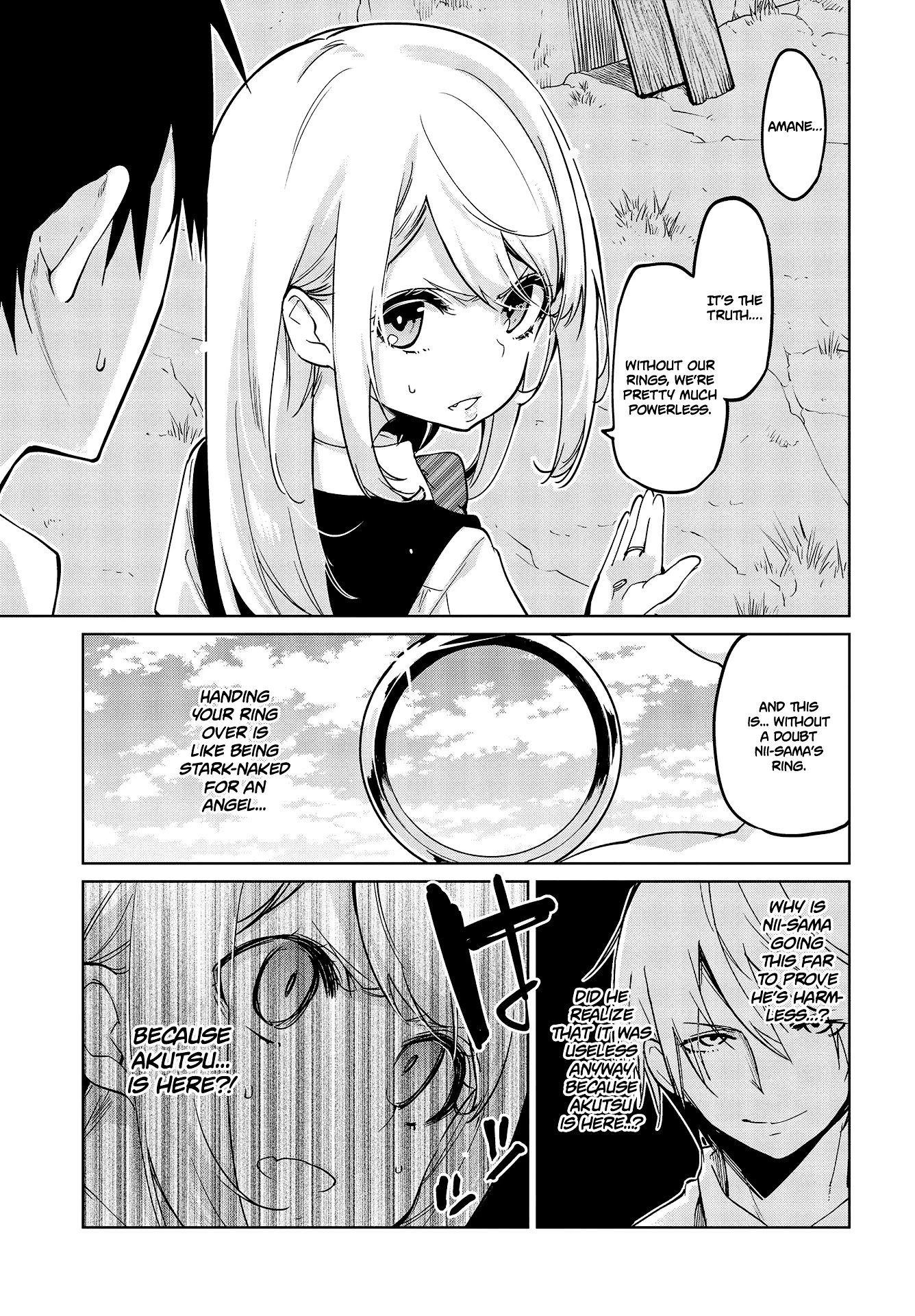 Oroka na Tenshi wa Akuma to Odoru Chapter 51 page 16 - Chapter 51: Zwei & claw